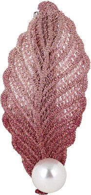 

Fayon Leaf With Pearl Hair Pin(Pink)