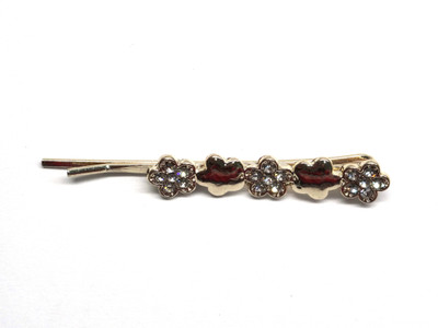 

Bombay Chic gold flower Hair Pin(Gold)
