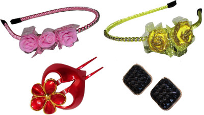 

Mipu Combo of Multi Color Hair Accessories Hair Accessory Set(Multicolor)