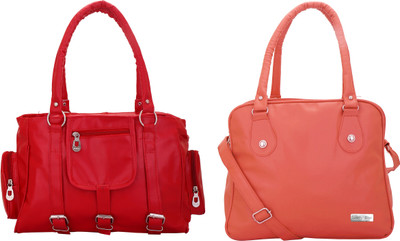

Lady bar Shoulder Bag(Red)
