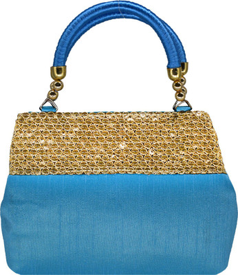 

Bagaholics Hand-held Bag(Blue, Gold)
