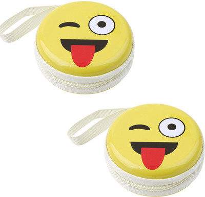 StealODeal Aluminium Zipper Headphone Case For Universal(Yellow)