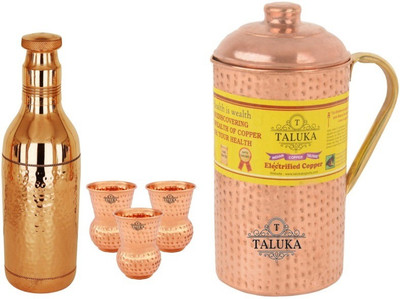 TALUKA T-CHBHJ-CHAB-DG3P Jug Glass Set(Copper)