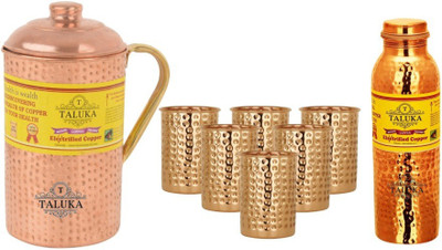 TALUKA T-CHBHJ-HJLBC-HG6P Jug Glass Set(Copper)