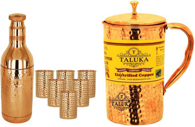 TALUKA T-CHBTJ-CHAB-HG6P Jug Glass Set(Copper)
