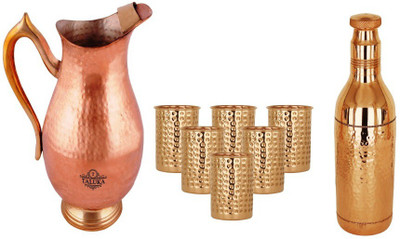 TALUKA T-CHMJ-CHAB-HG6P Jug Glass Set(Copper)