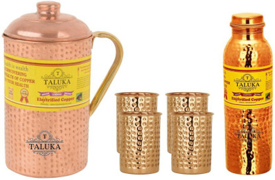 TALUKA T-CHBHJ-HJLBC-HG4P Jug Glass Set(Copper)