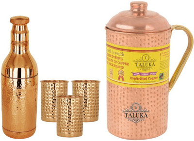 TALUKA T-CHBHJ-CHAB-HG3P Jug Glass Set(Copper)