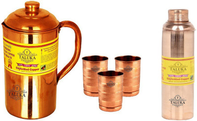 TALUKA T-CPJ-RB-STG3P Jug Glass Set(Copper)