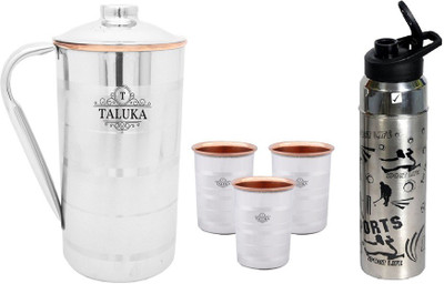 TALUKA T-CSJ-NSSB-CSG3P Jug Glass Set(Stainless Steel)