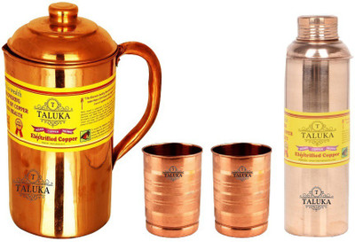 TALUKA T-CPJ-RB-STG2P Jug Glass Set(Copper)