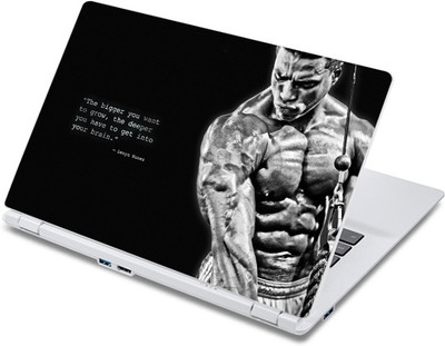 ezyPRNT Workout Motivational Quote Body Builder (13 to 13.9 inch) Vinyl Laptop Decal 13