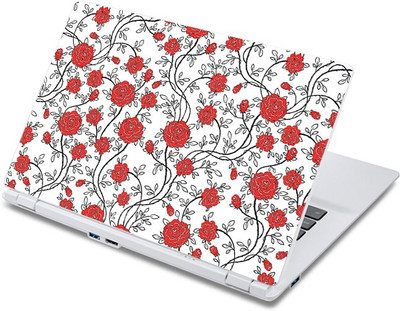 

ezyPRNT Red Rose Floral Pattern (13 to 13.9 inch) Vinyl Laptop Decal 13