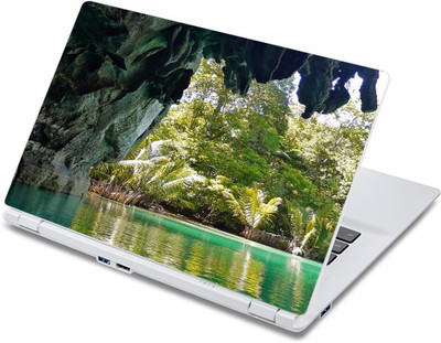

ezyPRNT The Green Pond Nature (13 to 13.9 inch) Vinyl Laptop Decal 13
