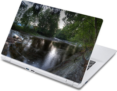 

ezyPRNT Trees around River Nature (13 to 13.9 inch) Vinyl Laptop Decal 13