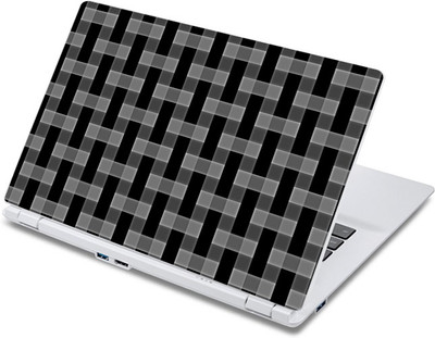 

ezyPRNT Grey Checks Fabric Texture (13 to 13.9 inch) Vinyl Laptop Decal 13