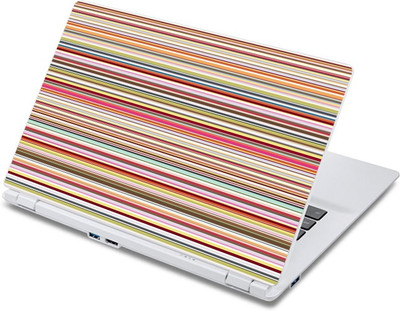 

ezyPRNT Multicolor Horizontal Lines Pattern (13 to 13.9 inch) Vinyl Laptop Decal 13