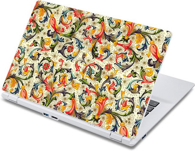 

ezyPRNT Beautiful Jasmine Floral Pattern (13 to 13.9 inch) Vinyl Laptop Decal 13
