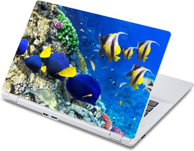 

ezyPRNT Fishes near Corals Aquarium Style (13 to 13.9 inch) Vinyl Laptop Decal 13