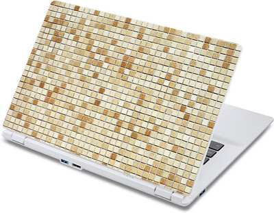 

ezyPRNT Brown Textured Squares Pattern (13 to 13.9 inch) Vinyl Laptop Decal 13