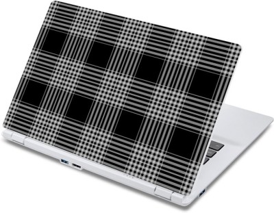 

ezyPRNT Black and White checks Pattern (13 to 13.9 inch) Vinyl Laptop Decal 13