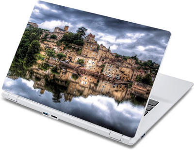 

ezyPRNT The Huge Villa at the River Bank Nature (13 to 13.9 inch) Vinyl Laptop Decal 13