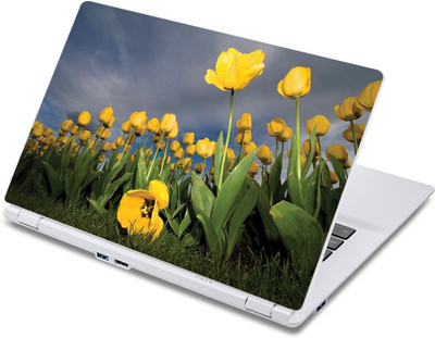 

ezyPRNT Garden with Yellow Flowers Nature (13 to 13.9 inch) Vinyl Laptop Decal 13