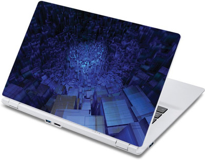 

ezyPRNT 3D Blue Digital Cubes (13 to 13.9 inch) Vinyl Laptop Decal 13