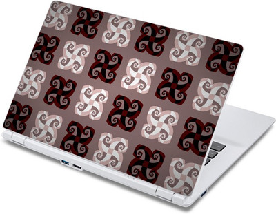 

ezyPRNT Abstract White Brown Curvy Branches Pattern (13 to 13.9 inch) Vinyl Laptop Decal 13