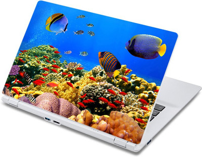 

ezyPRNT The Deep Sea Beauty Aquarium Style (13 to 13.9 inch) Vinyl Laptop Decal 13