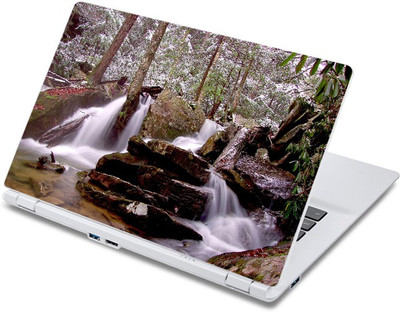

ezyPRNT Rocks Waterfall Nature (13 to 13.9 inch) Vinyl Laptop Decal 13