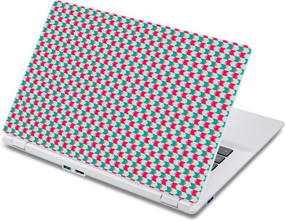 

ezyPRNT Blue Red Random Pattern (13 to 13.9 inch) Vinyl Laptop Decal 13