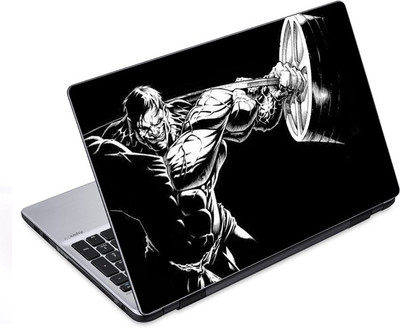 

ezyPRNT Abstract Cartoon Body Builder (14 to 14.9 inch) Vinyl Laptop Decal 14
