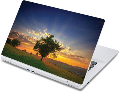 

ezyPRNT Sunrise Behind Trees Nature (13 to 13.9 inch) Vinyl Laptop Decal 13