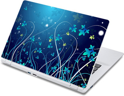 

ezyPRNT Blue Fantasy Floral Pattern 2 (13 to 13.9 inch) Vinyl Laptop Decal 13