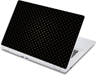 

ezyPRNT Golden Stars on Black Background (13 to 13.9 inch) Vinyl Laptop Decal 13