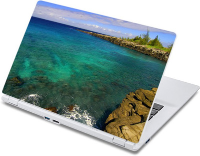 

ezyPRNT A beautiful beach Nature (13 to 13.9 inch) Vinyl Laptop Decal 13