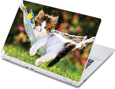 

ezyPRNT Cat can also relax Pet Animal (13 to 13.9 inch) Vinyl Laptop Decal 13