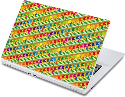 

ezyPRNT Colorful Lined Huts Pattern (13 to 13.9 inch) Vinyl Laptop Decal 13
