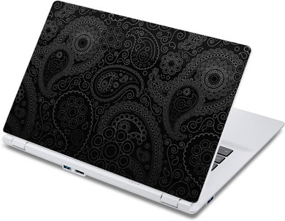 

ezyPRNT Black Piesley Pattern (13 to 13.9 inch) Vinyl Laptop Decal 13