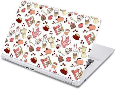 

ezyPRNT The Snacks Food Doodle (13 to 13.9 inch) Vinyl Laptop Decal 13