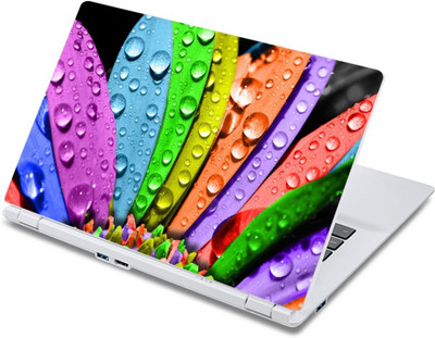 

ezyPRNT The Colorful Leaves with droplets Nature (13 to 13.9 inch) Vinyl Laptop Decal 13