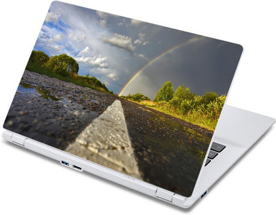 

ezyPRNT Rainbow on Road Nature (13 to 13.9 inch) Vinyl Laptop Decal 13
