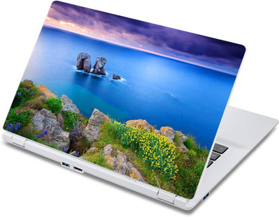 

ezyPRNT Sunsets Wildflowers at Ocean Bank Nature (13 to 13.9 inch) Vinyl Laptop Decal 13