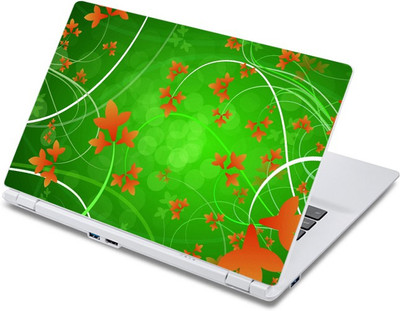 

ezyPRNT Beautiful Prange Flowers (13 to 13.9 inch) Vinyl Laptop Decal 13