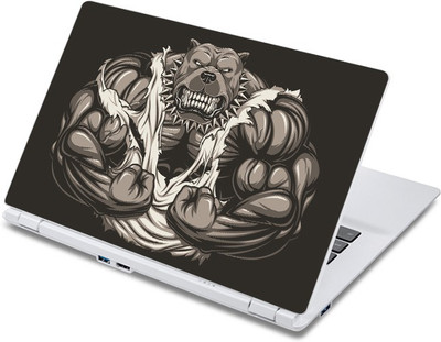 

ezyPRNT Cartoon Muscular Dog (13 to 13.9 inch) Vinyl Laptop Decal 13
