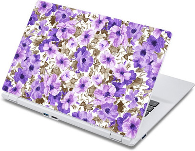 

ezyPRNT Purple Flower Pattern (13 to 13.9 inch) Vinyl Laptop Decal 13