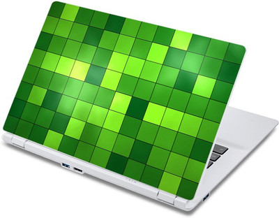 

ezyPRNT Green Squares Pattern (13 to 13.9 inch) Vinyl Laptop Decal 13