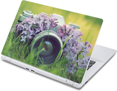 ezyPRNT Camera Hidden in Purple Flowers (11 to 11.9 inch) Vinyl Laptop Decal 11 available at flipkart for Rs.270