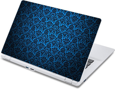 

ezyPRNT Blue Floral Pattern (13 to 13.9 inch) Vinyl Laptop Decal 13